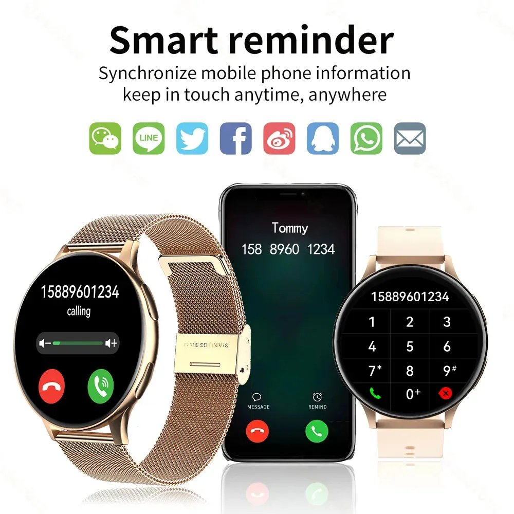 2025 Smart Watch Women Round S - Smartwatch Instagram ulasan dan harga