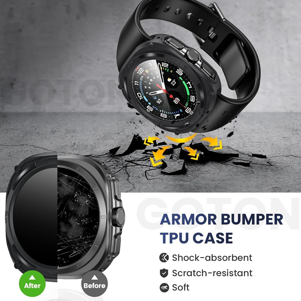 Glass+Cover for Samsung Galaxy - Watch Case Bumper ulasan dan harga
