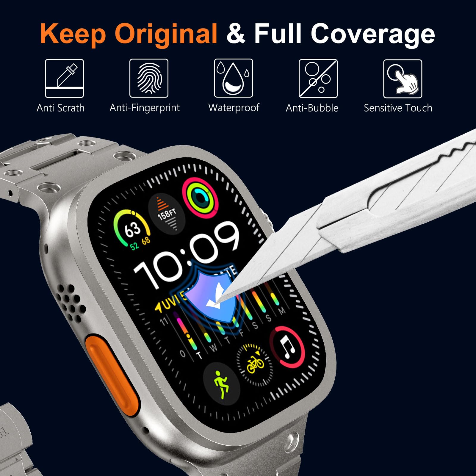 Tempered Glass for Apple Watch - Smartwatch Watch Accessories For Women ulasan dan harga