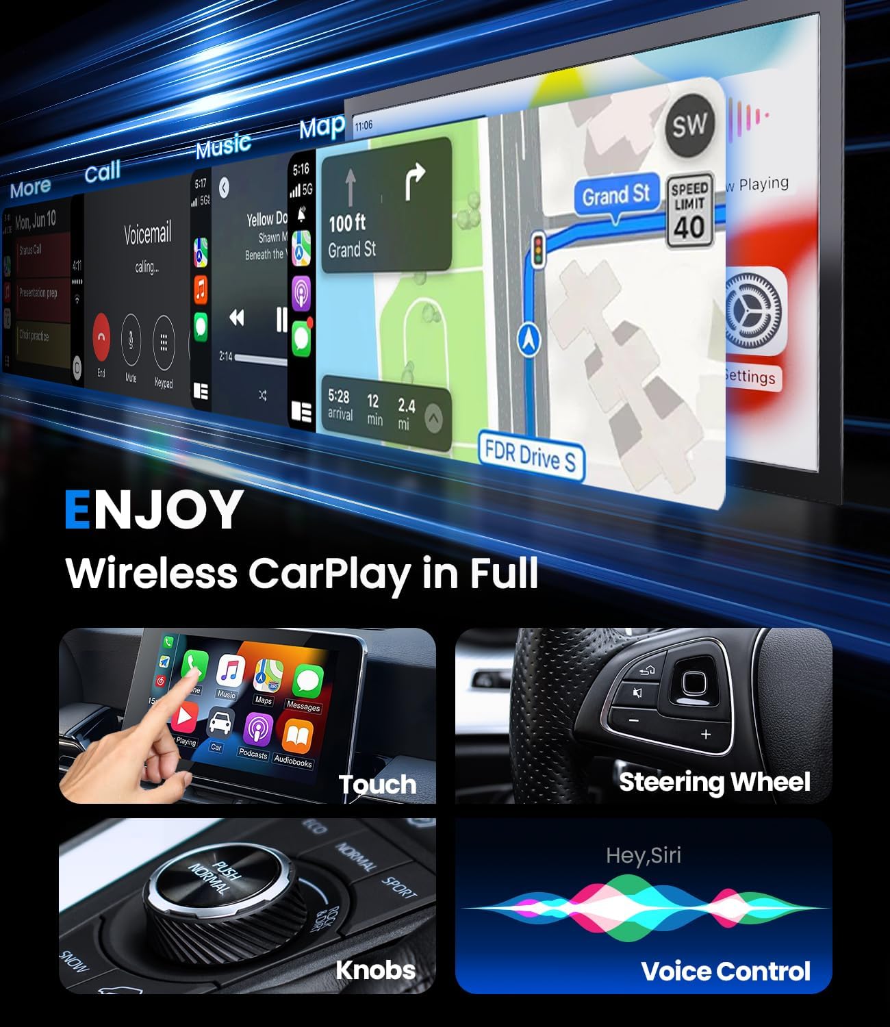 New Wireless CarPlay Android A - Smartwatch Universal ulasan dan harga