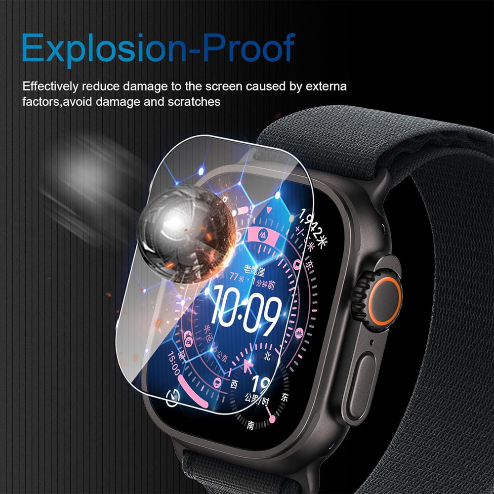 Tempered Glass For Apple Watch - Smartwatch Case ulasan dan harga