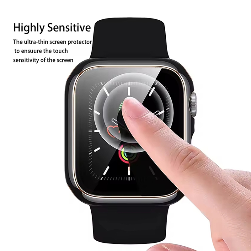 Tempered Glass+Cover For Apple - Smartwatch Case ulasan dan harga