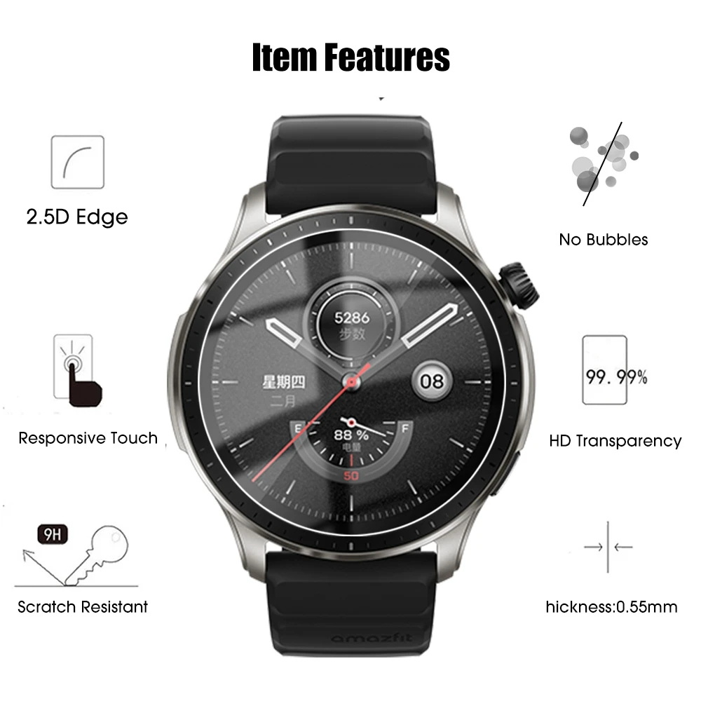 Tempered Glass for Smart Watch - Motorola Smartwatch Accessories ulasan dan harga