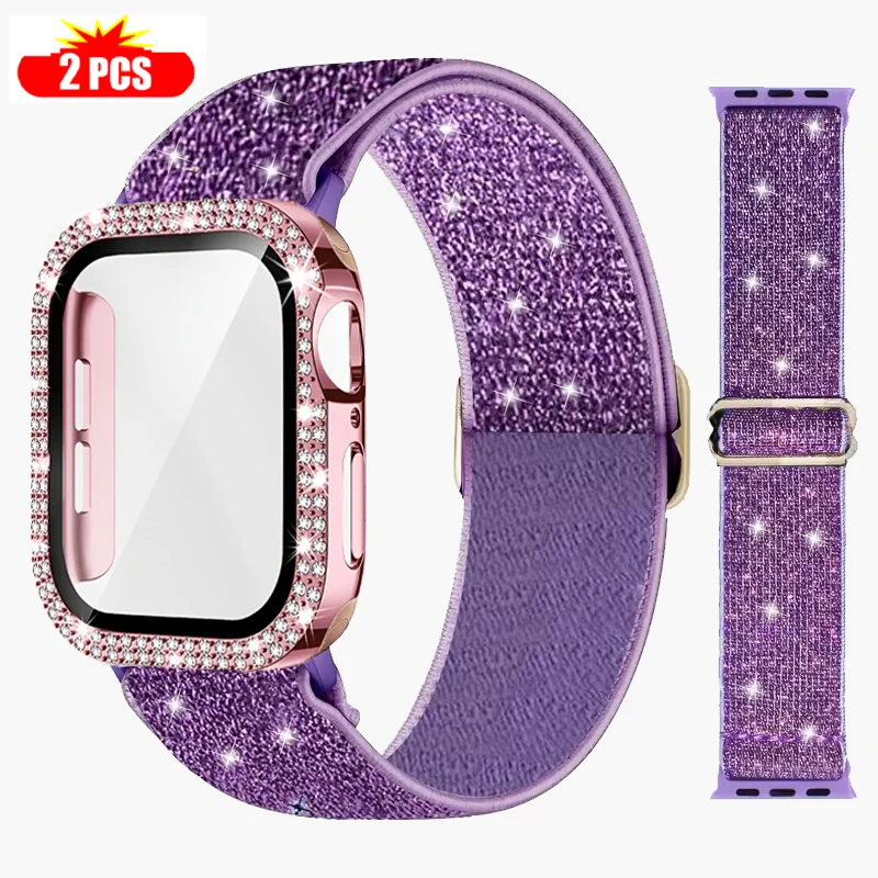Band+Case for Apple Watch 45mm - Smartwatch Watch Accessories For Women ulasan dan harga