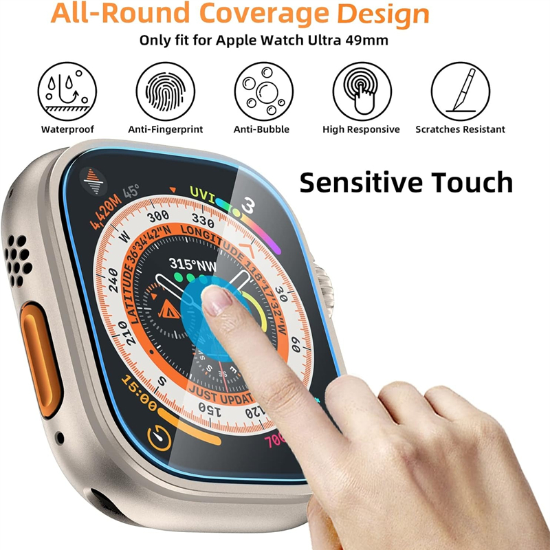 Tempered Glass For Apple Watch - Watch Case Bumper ulasan dan harga