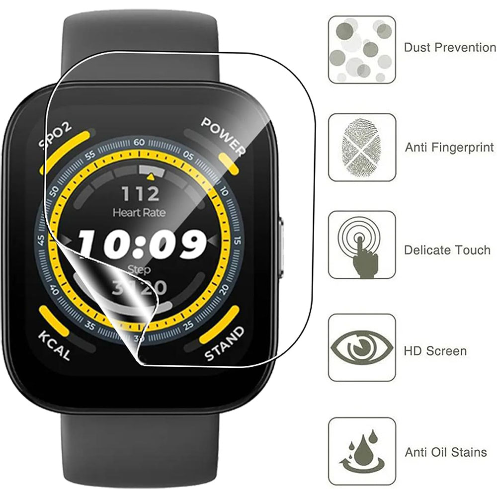 3PCS Clear HD Film Screen Prot - Amazfit Smartwatch Accessories ulasan dan harga