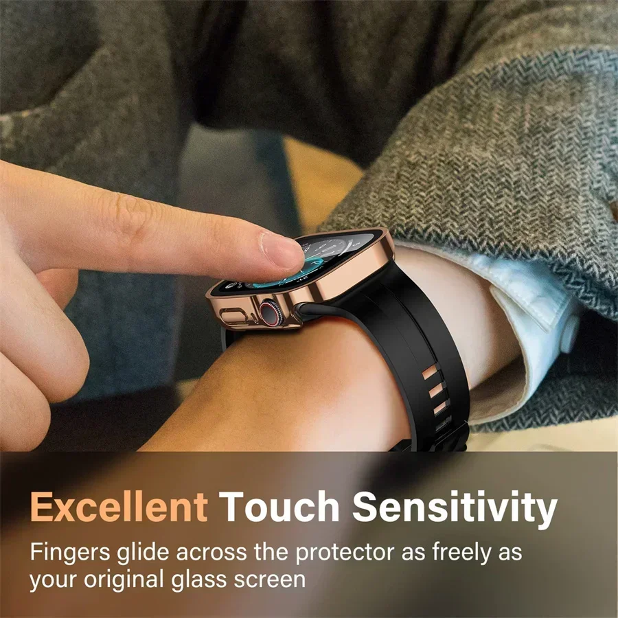 Glass+cover For Apple Watch ca - Smartwatch Watch Accessories For Women ulasan dan harga