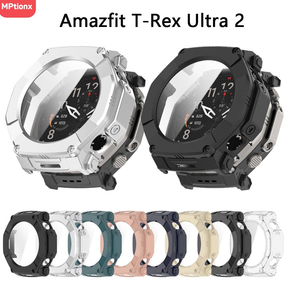 PC Case+Glass For Amazfit T-Re - Amazfit Smartwatch Accessories ulasan dan harga
